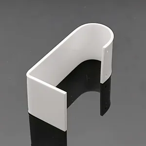 Weißer U-förmiger Acryl Ohrring Display Ständer Halter für Schmuck Präsentations Requisiten.