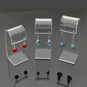 Transparenter Acryl Ohrring Display Ständer für Schmuck Präsentation und Detailansicht