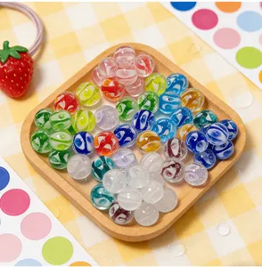 Perline di vetro a bolla colorate accessori per gioielli fai da te perline sciolte