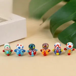 Perles de Verre Visage Humain Phénicien Dessin Animé Perles Vrac DIY Bracelet Fait Main Collier Accessoires Fabrication de Bijoux