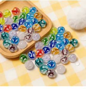 Perle di vetro a bolle colorate perle sfuse colorate per accessori di gioielli fai-da-te