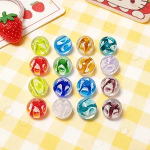 Perline di vetro bolla colorate accessori per gioielli fai da te perline sfuse assortite