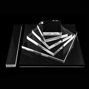 Présentoir de Bijoux en Acrylique Transparent Bloc Carré Transparent Plateau Tapis Bague Bracelet Support Vitrine Accessoires de Photographie