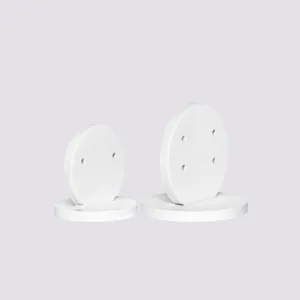 Présentoir à bijoux en acrylique blanc support rond de bureau pour boucles d'oreilles magasin