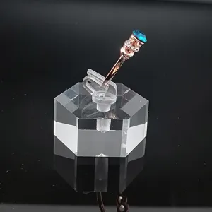 Présentoir de Bague en Acrylique Clair Base Hexagonale Ovale Ronde Transparente Rangement de Bijoux Accessoire de Photographie