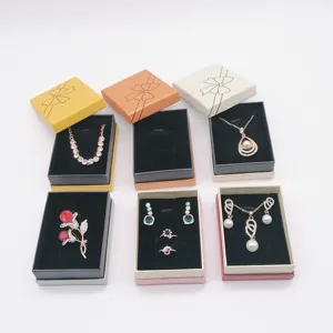 Fashion jewelry gift set box necklace earrings ring pendant display packaging set elegant design