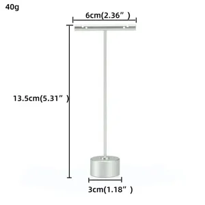 Présentoir de bijoux en métal de forme T minimaliste avec dimensions pour magasin.
