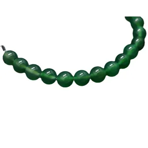 Natural Green Agate Round Beads Loose Gemstone Beads For DIY Bracelet Jewelry Making Beading Accessories Craft Supplies