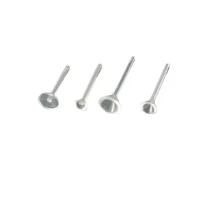 Orecchini a Bottone in Plastica Trasparente Minimalista Perni Trasparente Schienali Ipoallergenici Accessori per Creazione Gioielli