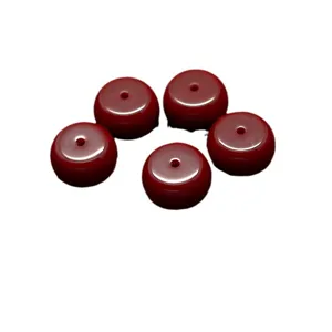 Dark red abacus beads loose spacer beads ox blood DIY jewelry making accessories 5pcs