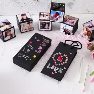 DIY Exploderende Doos Verrassing Geschenkdoos Creatief Plakboek Fotoalbum Voor Valentijnsdag Jubileum Verjaardag Feest