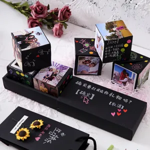 DIY verrassing explosie geschenkdoos voor Valentijnsdag en speciale verjaardag