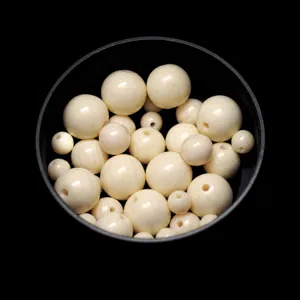 Imitation Ivory Resin Round Loose Beads Off White Spacer Beads For DIY Bodhi Bracelet Buddha Jewelry Making Craft Accessories