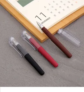 Portable mini neutral pen set with transparent caps and comfortable grip for daily writing.