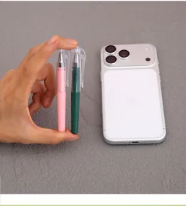 Mini gel pen detail showcase, portable pocket size, cute student writing stationery item.