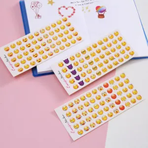 Hojas de pegatinas washi de emojis para diario DIY impermeables regalos bonitos