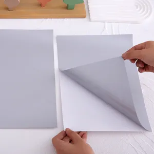 Rectangular Self Adhesive Silver Scratch Off Film Labels DIY Handwritten Reward Cards Craft Sticker Paper