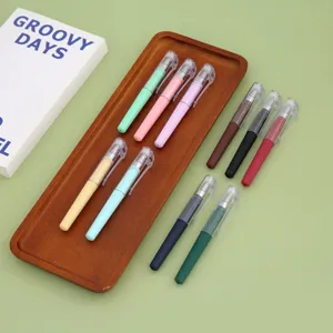 Mini gel pen portable pocket signature pen colorful student stationery compact writing tool