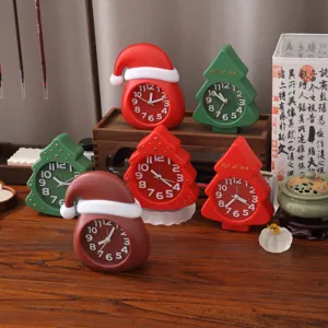 Christmas tree alarm clock cartoon creative desktop ornament cute holiday gift for kids