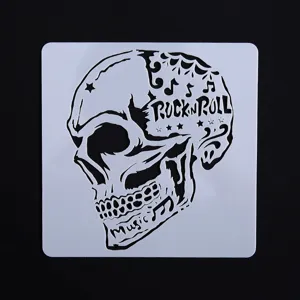 DIY schedel holle schilderen sjabloon kunst sjabloon tekening graffiti gereedschap