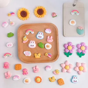 Süße Cartoon Harz DIY Zubehör Set für Handyhülle Dekoration mit mehreren Stilen