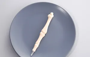 Nieuwigheid menselijk bot vorm balpen creatieve grappige handtekening pen briefpapier