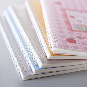 Schattige spiraalnotitieboekset, perfect für stickeropslag, dagboek en dagelijkse planning.