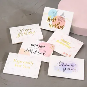 Lot de cartes de vœux dorées pour anniversaire mariage cartes de vœux cadeau décoration pack