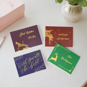Lot de cartes de voeux argentees dorees pour Saint Valentin anniversaire cadeau cartes