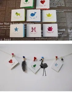 Cartes de vœux creuses personnalisées avec diverses formes mignonnes et vœux chaleureux.