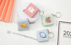 Mini cinta métrica retráctil de dibujos animados linda regla suave portátil cintura