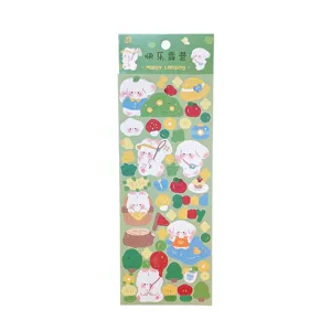 Schattige Laser Cartoon Stickerpakket Waterdichte Creatieve Stationery Decals Voor Hand Account Dagboek Waterbeker DIY Decoratie