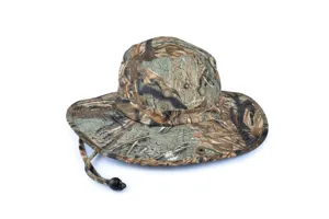 Camouflage sun hat wide brim bucket hat outdoor fishing hat adjustable drawstring cap