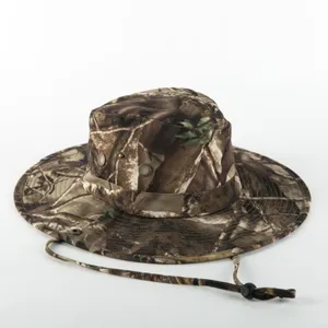 Outdoor Camouflage Bucket Hat Sun Protection Wide Brim Fisherman Cap For Men Women Casual Outdoor Fishing Hat