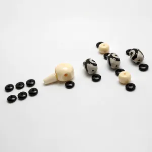 Kit de Perles Bodhi Dzi et Entretoises pour la Confection de Bracelets de Priere Bouddhistes
