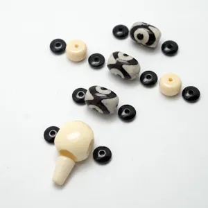 Kit d'accessoires de perles bodhi lune etoile DIY avec perles dzi pour fabrication de bijoux