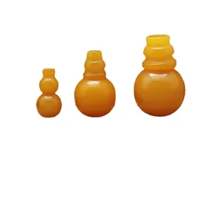 Perles de Tête de Bouddha en Résine Synthétique Jaune DIY Accessoires de Bijoux