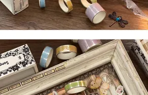 Vintage PET washi tape set lace design decorative stickers for journal scrapbooking DIY crafting