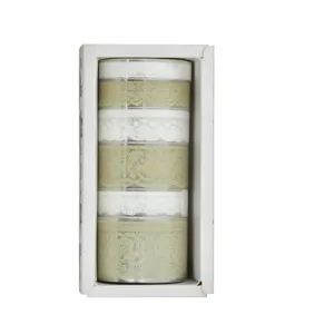 Retro PET tape set lace series decorative DIY stationery for hand ledger journaling