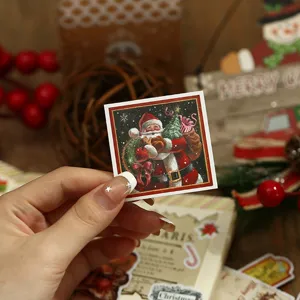 Weihnachten Aufkleber Set süßer Weihnachtsmann Planer Sticker DIY Tagebuch Scrapbook