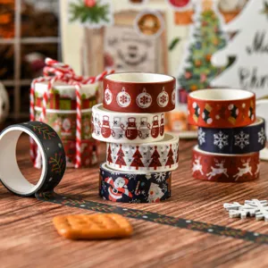Weihnachten Washi Tape Set 6 Rollen dekorative Klebeband Aufkleber für DIY Handbuch Tagebuch Design