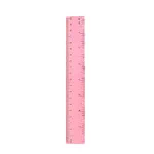 Règle droite en plastique rose 20 cm papeterie d'étudiant outil de dessin mesure