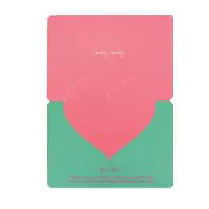 Carte de vœux cœur créative pour Saint Valentin anniversaire cadeau carte postale vente en gros