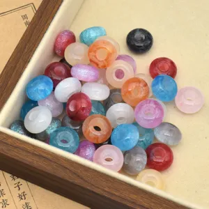 Colorful resin glitter beads for DIY jewelry making, phone chains, bracelets and craft accessories.