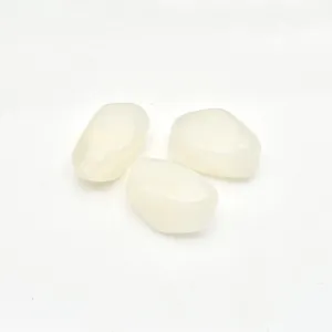 Irregular white acrylic imitation stone beads for DIY handmade jewelry accessories.