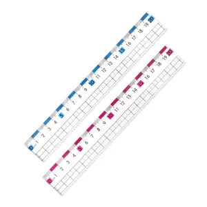 Transparentes Plastiklineal 20cm klare Skala Gitterlinien Schulbedarf Messwerkzeug