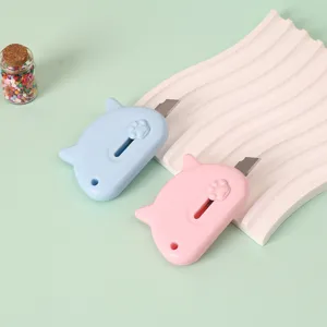 Leuke mini kattenpoot hobbymes draagbare briefopener voor studenten en pakketjes