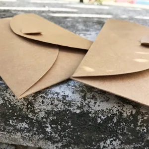 Vintage kraftpapier enveloppen handgemaakte DIY briefomslagen retro stijl briefpapier
