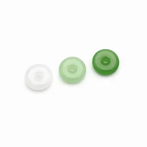 Glass jade style ping an kou safety buckle detail shot for DIY jewelry making and crafts.