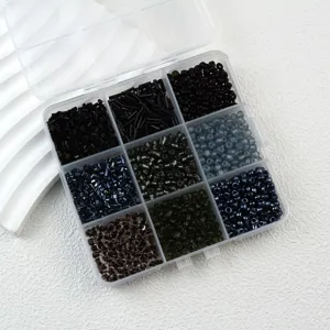 Mischung Glasperlen Set im Sortierkasten fuer DIY handgemachte Armbhaenger und Schmuck